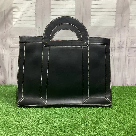 Vintage Marc Jacobs Handbag Briefcase Black Leather - Picture 16 of 16